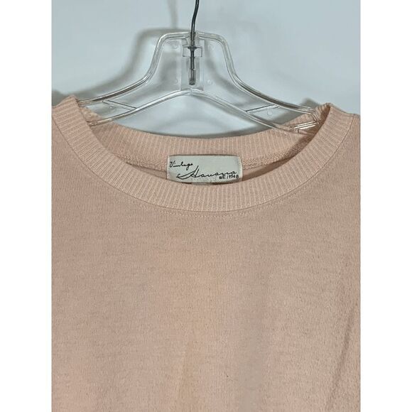 Vintage Havana Women's Soft Knit Sweater Long Sleeve Crew Neck Peach Small - Picture 6 of 7